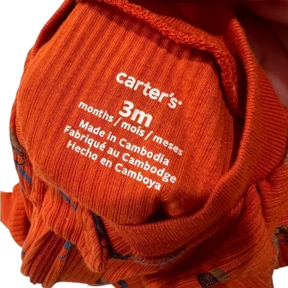 Set of 3 Carters/Emily & Oliver Zippy PJs in size 3 months and 3 to 6 months